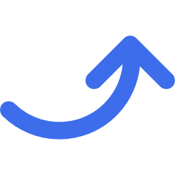 Curved arrow icon