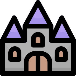 Haunted house icon