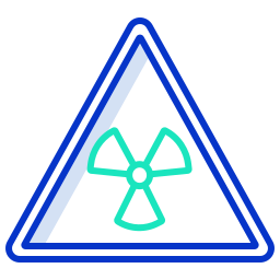 Radiation sign icon