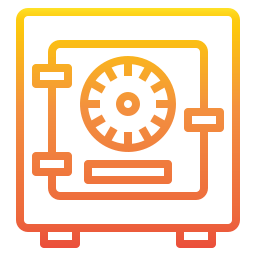 cassetta di sicurezza icona