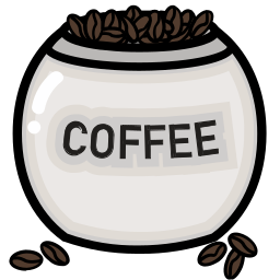 Кофейные зерна иконка