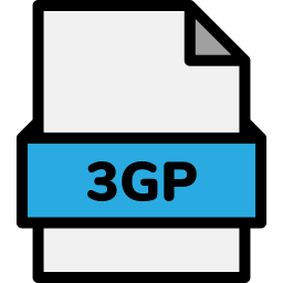 archivo 3gp icono