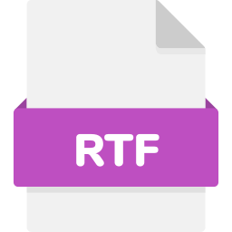 archivo rtf icono