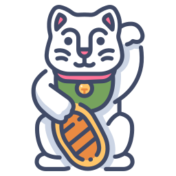 Lucky cat icon