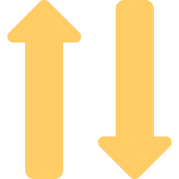 Up and down arrows icon