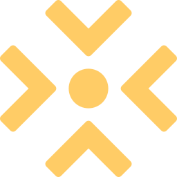 flechas hacia el centro icono
