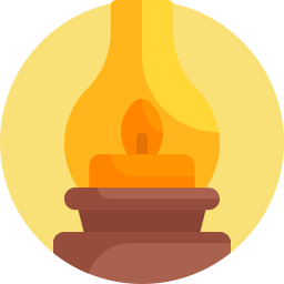 Oil lamp icon