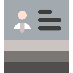 tarjeta de visita icono
