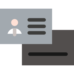 Business card icon