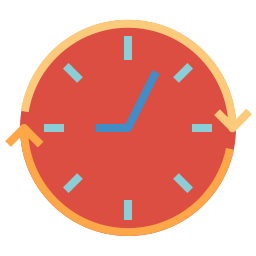 Round clock icon