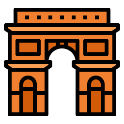 arco del triunfo icono