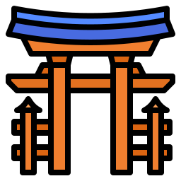 Świątynia itsukushima ikona