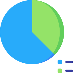 gráfico circular icono