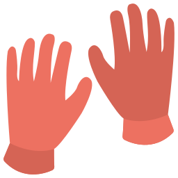 gumowe rękawiczki ikona