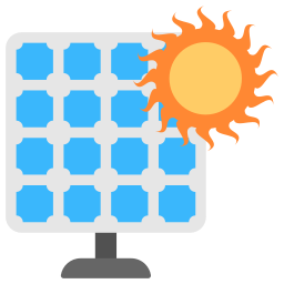 panel solar icono