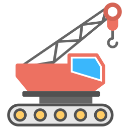 Crane machine icon