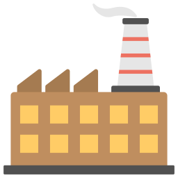 Factory plant icon