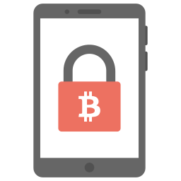 Bitcoin encryption icon