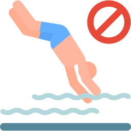 zakaz nurkowania ikona
