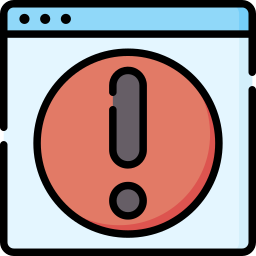 Warning sign icon