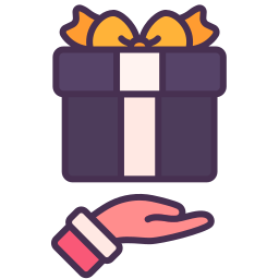 cadeau geven icoon