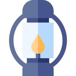 lámpara de kerosene icono