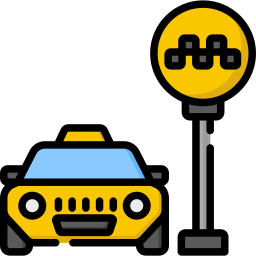 Остановка такси иконка