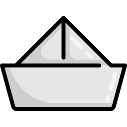 papierowy statek ikona