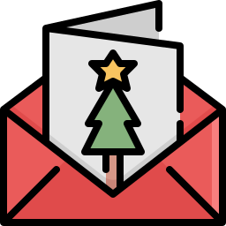 Christmas card icon