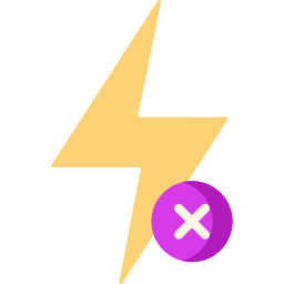 flash spento icona
