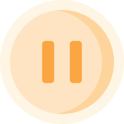 botón de pausa icono