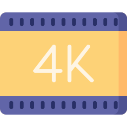 película 4k icono