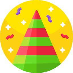 sombrero de fiesta icono