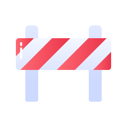 bloque de carreteras icono