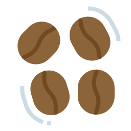 Coffee beans icon