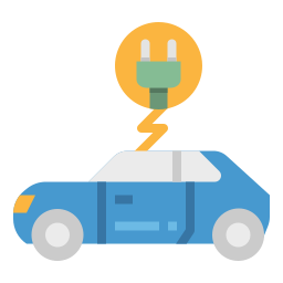 Electric car icon