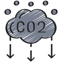 diossido di carbonio icona