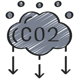 dióxido de carbono Ícone