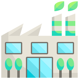 Eco factory icon