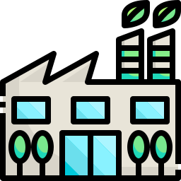 Eco factory icon