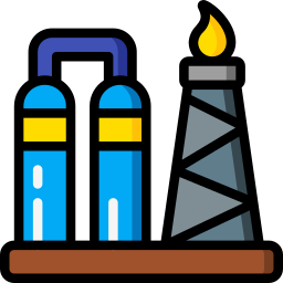 refinería de petróleo icono