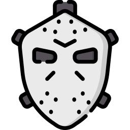 máscara de hockey icono