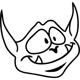 sjabloon monster karakter icoon
