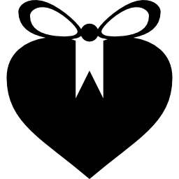 boîte en forme de cœur Icône