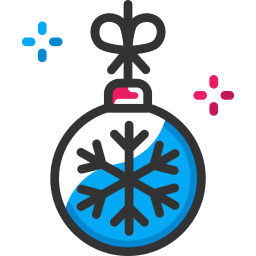 bolas de navidad icono