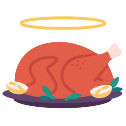 Cooked chicken icon