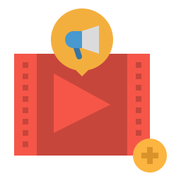 Video advertising icon