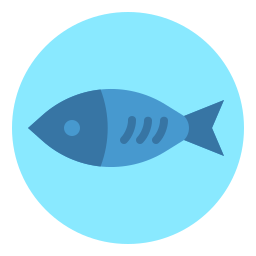 comida de pescado icono