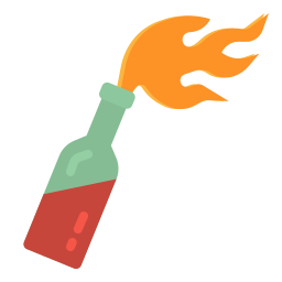 coctel molotov icono