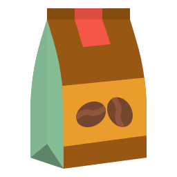 Пакетик кофе иконка